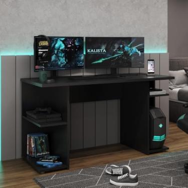 Imagem de Mesa Para Computador Gamer Preto Carraro