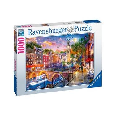 Imagem de Puzzle 1000 Peças Noite em Amsterdam Ravensburger 12000884