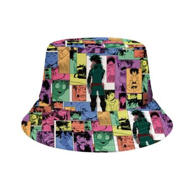 Imagem de Chapéu de balde unissex My Heros Academias Midoriya Izuku Cotton