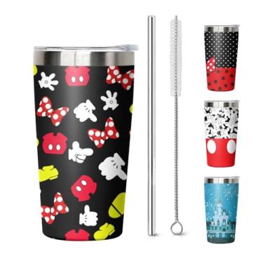 Imagem de GOODNHAPPY Copo infantil de 283 g com tampa de canudo para meninos e meninas, copo de viagem para carro, bebida, frio, quente, caneca de café infantil com isolamento de parede dupla