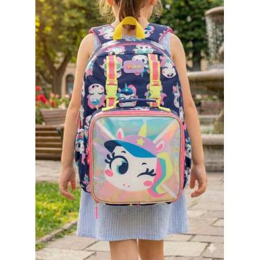 Imagem de Mochila de Costas Com Lancheira Térmica Unicórnio Tennis - PUKET