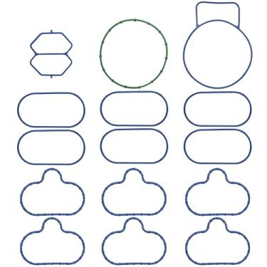 Imagem de WOLLVON Conjunto de juntas do coletor de admissão superior inferior do motor MS92586-1 MS19341 compatível com Ford Escape Five Hundred Freestyle Lincoln Zephyr Mazda 6 Tribute Mercury Mariner Milan