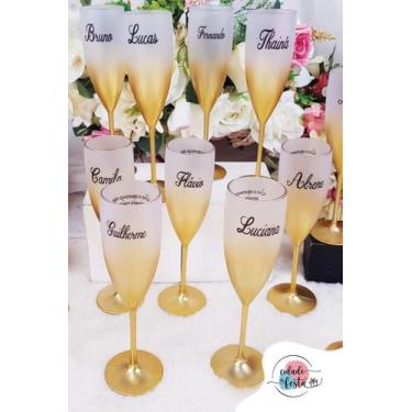 Imagem de Kit 10 taças champanhe ano novo, boas festas - trend brindes