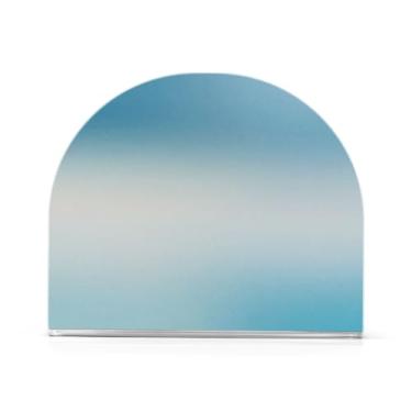 Imagem de JUZIHAI Porta-guardanapos azul brilhante para mesa dispensador de guardanapo de acrílico suporte de lenços independente para cozinha sala de jantar bar festa decoração de casa