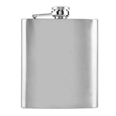 Imagem de Domary Frasco de álcool de Bolso de Aço Inoxidável, Leve e Portátil para álcool de Licor de Uísque, Cor de Aço Inoxidável 8/7/10oz, Cena Aplicável (7 onças)