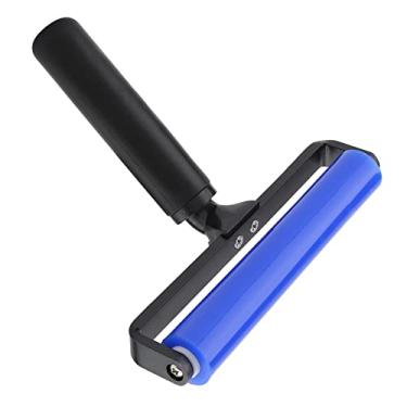 Imagem de Rolo manual de silicone, rodo de limpeza de registros, ferramenta de limpeza pegajosa para coleta de poeira para filme de tela de aplicação de filme (6 polegadas)