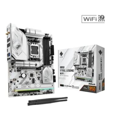 Imagem de Placa Mãe Asrock B850 Steel Legend Wifi, Amd Am5, Atx, Bluetooth, Ddr5 - B850 Steel Legend Wifi