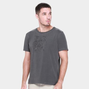 Imagem de Camiseta Ellus Washed Lynx Classic Masculina-Masculino