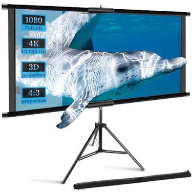 Imagem de 220 * 123 cm, Tela Projetor Retratil, Tela de Projetor, Tela Telão de Projeção Projetor Portátil, Tela Projetor, Tela para Projetor Retratil, Tela para Projetor, Tela de Projeção Retrátil