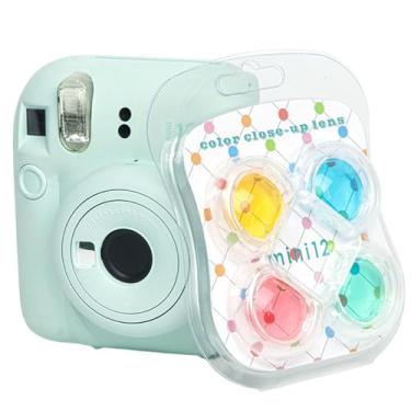 Imagem de Conjunto de filtros de lente colorida close-up compatível com câmera instantânea Fuji Instax Mini 12, acessórios coloridos para fotografia de efeitos especiais, presente de aniversário para