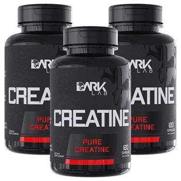 Imagem de Kit 3x Creatina Pura 120 Caps Dark Lab-Unissex