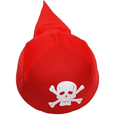 Imagem de Petitebella Crânio pirata chapéu rígido (vermelho, tamanho único)