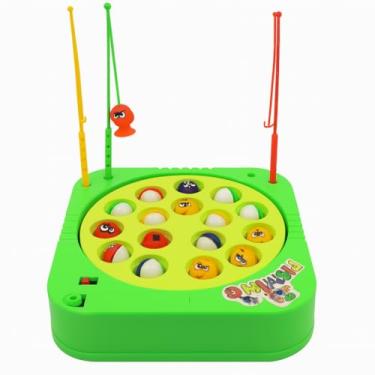 Imagem de Jogo Pega Peixe Pesca Maluca Infantil com 15 Peixinhos e 3 Varas – Brinquedo Educativo e Divertido