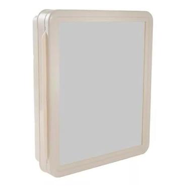 Imagem de Armario De Banheiro Com Espelho Plasbohn, Moderno, Com Espelho(bege)