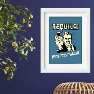 Imagem de Quadro Vintage Tequila- 60X48Cm