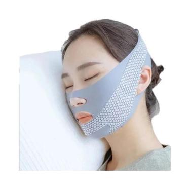 Imagem de Faixa Modeladora Facial V-Shaper Para Redução De Queixo Duplo, Massage