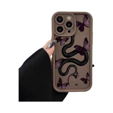 Imagem de Capa De Telefone Com Estampa De Cobra Preta Para Samsung A30 A20 A31 A
