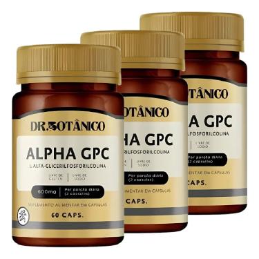 Imagem de KIT 03 ALPHA GPC 600MG 60CAPS DR. BOTANICO