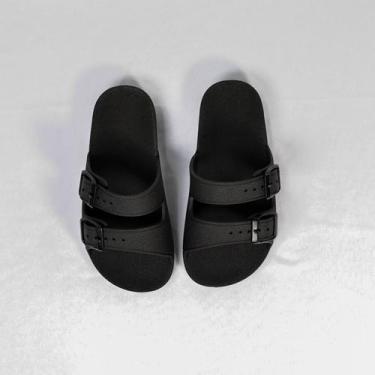 Imagem de Sandália  Baixa Infantil Confortável - Sem Marca, Preto, 29