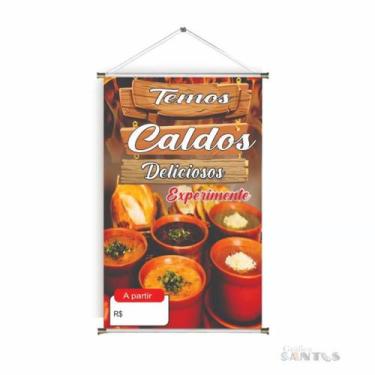 Imagem de Banner pronto Caldos BA 315 medida 45x70 cm arte pronta - grafica sant