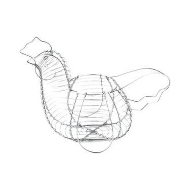 Imagem de Cesto Organizador De Ovos Em Formato De Galinha, Estilo Fazenda, Artig