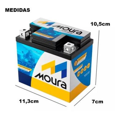 Imagem de Bateria de Moto Moura MA5D Honda Cg, Nxr Bros 125, 150, 160, Xre 300 e
