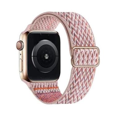 Imagem de Pulseira Ajustável De Nylon Elástico Solo Loop Para Apple Watch 49mm 4