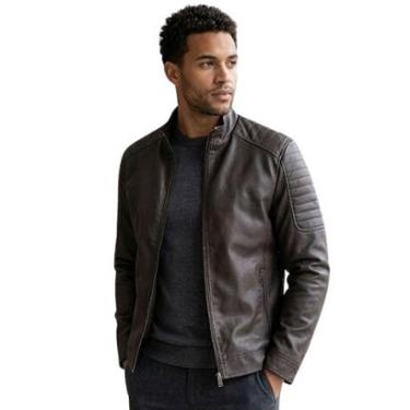 Imagem de Jaqueta  Couro PU Peluciada Forrada Premium-Masculino