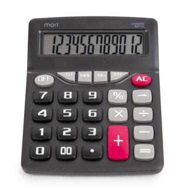 Imagem de Calculadora Mesa 12Dig Preta MR1194 Mori, Unico, Unico