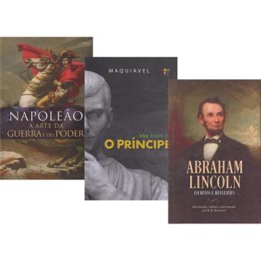 Imagem de Kit 3 Livros Grandes Mestres Maquiavel Lincoln Napoleão Poder Lideranç