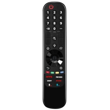 Imagem de Controle remoto Magic Voice de substituição AN-MR21GC adequado para LG NanoCell série 75 NanoCell série 80 4K Smart TV 70NANO75UPA 86NANO75UPA 65NANO75UPA 50NANO75UPA 55NANO80UPA 43NANO75UPA