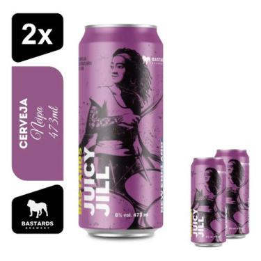 Imagem de Cerveja Bastards Juicy Jill Neipa 473ml Kit 2 Unidades - Bastards Brew