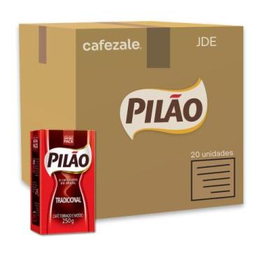 Imagem de Café Pilão Torrado e Moído Tradicional 20 Pacotes de 250g