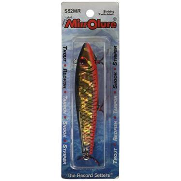 Imagem de Mirrolure S52MR-808 S3 Sinkin Twitchbait Preto Bk/Org/Prata 9,5 cm 14 g