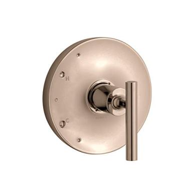Imagem de Kohler Acabamento de válvula Purist Rite-Temp com alavanca de alavanca, ouro rosa vibrante