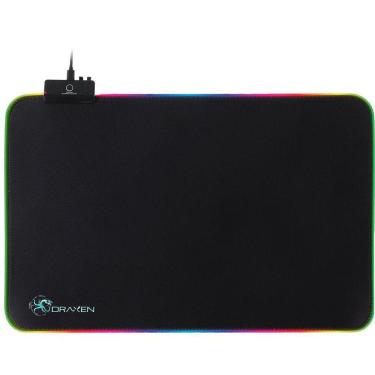 Imagem de Mouse Pad Gamer Dn41 300X450X4Mm Preto Rgb Mode Draxen