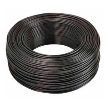Imagem de Rolo de Fio Cabo Elétrico  Auto Flexível 6MM Preto100 metros