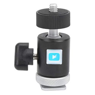 Imagem de Goshyda Cabeça esférica de liga de alumínio multifuncional, com base de sapata fria, para luz de preenchimento de câmera, fácil de desmontar, para fotógrafos