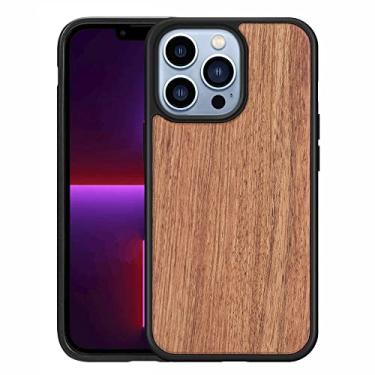 Imagem de Capa de telefone estética de madeira maciça magnética para iphone 14 13 12 11 pro max xr xs x 7 8 plus se mini capa de telefone durável à prova de queda e durável, rosewood, para iphone 8