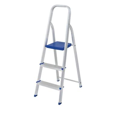 Imagem de Escada de alumínio 3 degraus modelo residencial - Mor