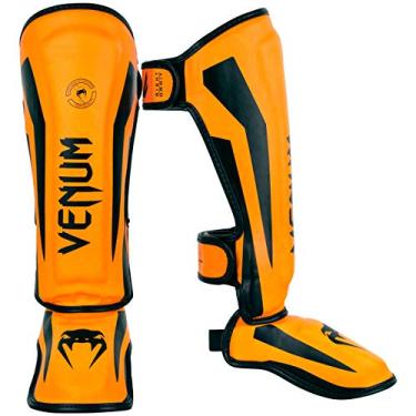 Imagem de Venum Kids Elite Shinguards, Neo Orange, Grande (9-11 anos)