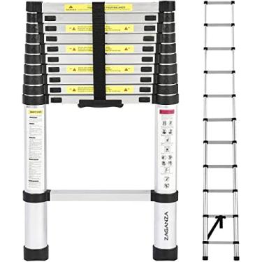 Imagem de Escada Extensiva Multiuso Alumínio Reforçado 3,8 metros Com Trava de Segurança