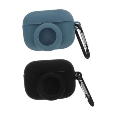 Imagem de Veemoon 2 Unidades caixa de fone de ouvido 2 em 1 bolsa de cintura para lentes de câmera Capa protetora para fone de ouvido Capa de proteção para fones de ouvido case fone de ouvido Concha