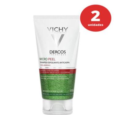 Imagem de Kit C/2 Vichy Dercos Micro Peel Shampoo Esfoliante Anticaspa 150G