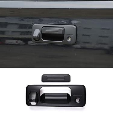 Imagem de Capa de maçaneta traseira de carro acabamento preto fosco adequado para Toyota Hilux 2014-2021 acessórios de caminhonete (preto fosco)