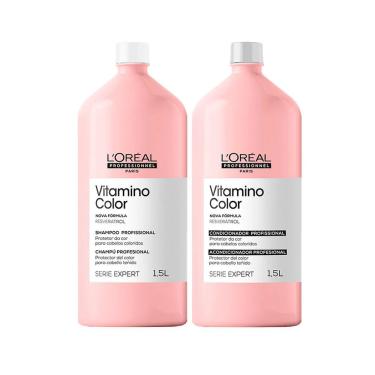 Imagem de Kit L'oréal Professionnel Serie Expert Vitamino Color – Shampoo E Condicionador 1500 Ml
