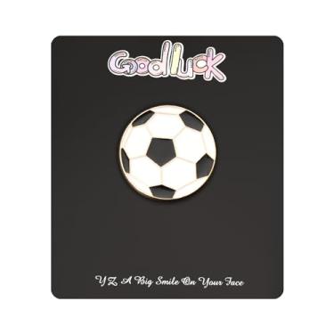 Imagem de Presentes de futebol broche de lapela para homens broches para mulheres, presentes de aniversário para filha, filho, lembrancinhas de festa de futebol para meninas, presentes de Natal para meninos,