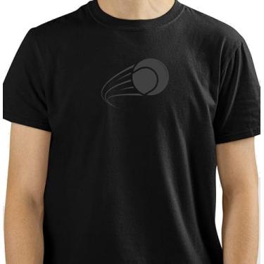 Imagem de Camiseta SandSlice Impacto na Areia, Algodão Premium (BR, Alfa, 4G, Regular, Preto)