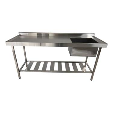 Imagem de Pia De Inox Industrial 160x60x90Cm à Cuba Direita Nortinox