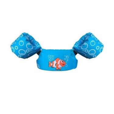 Imagem de Colete Infantil para Piscina Peixe Breno Braço Crianças 25Kg - Rei Mar